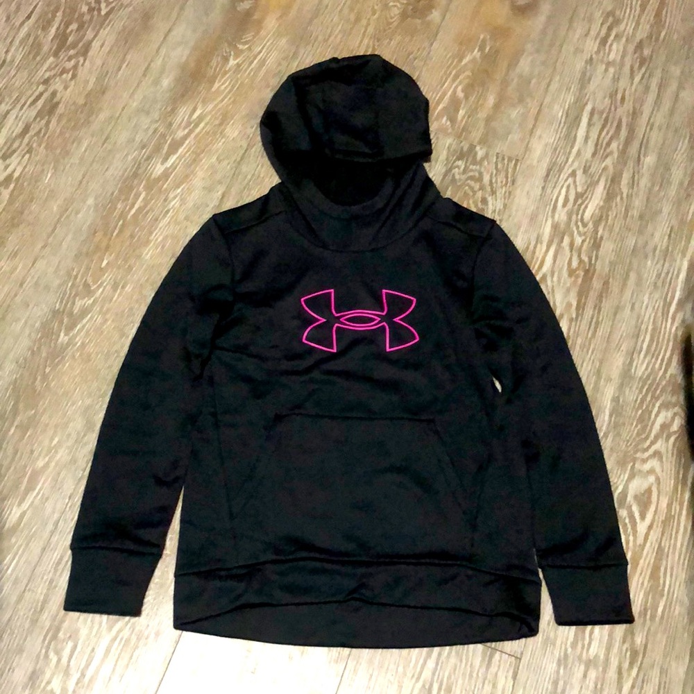 Girls Under Armor Fleece Big Logo Hoodie